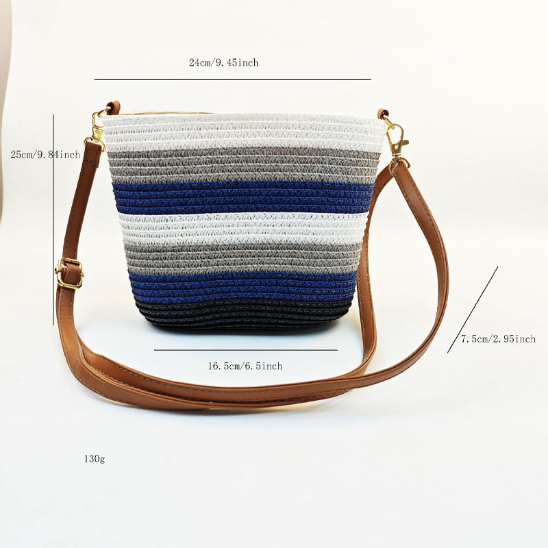 Straw Woven Crossbody Bag - DippedShop Wholesale - #3011
