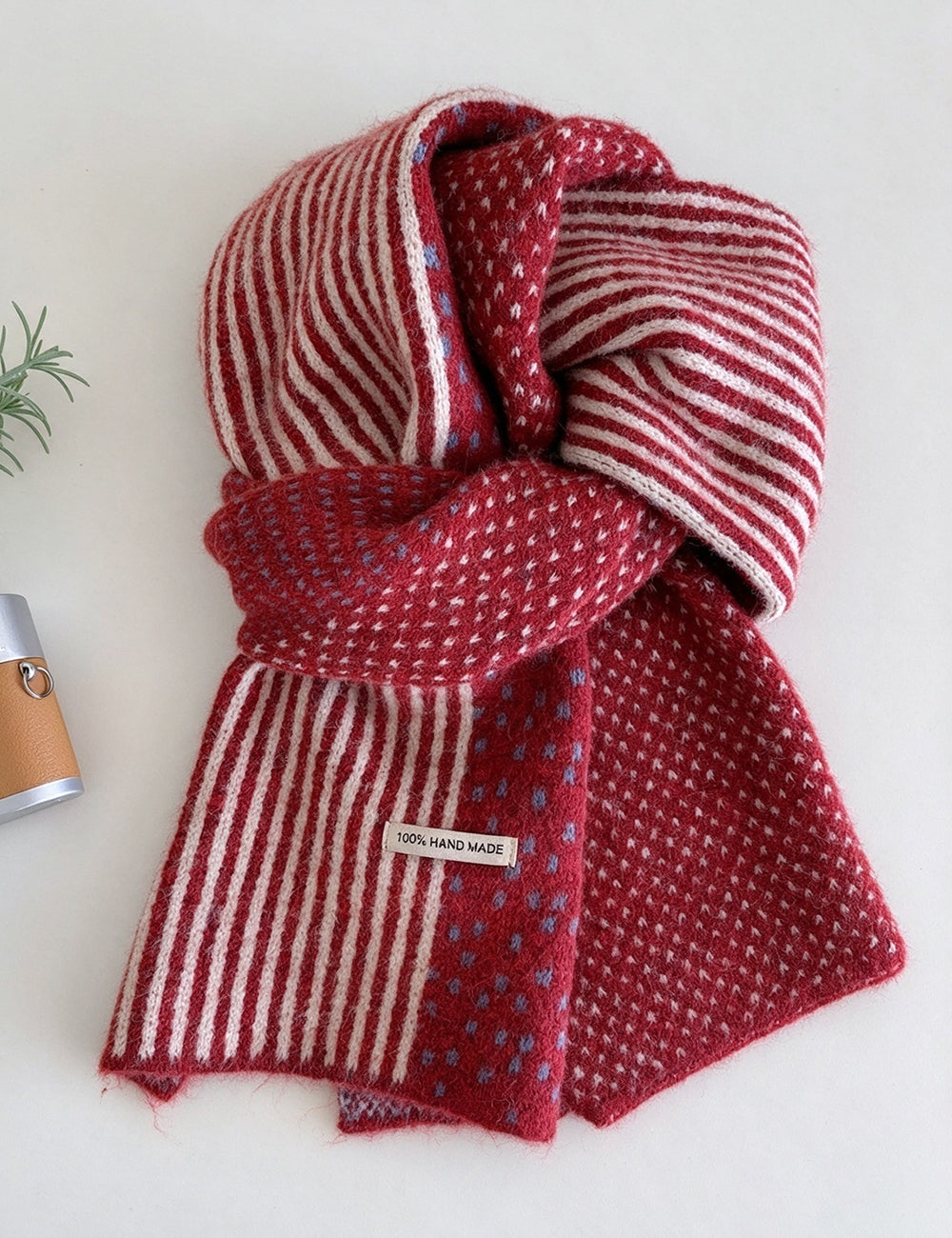Patchwork Knit Scarf - DippedShop Wholesale - #9283