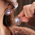 Vintage Sparkly Rhinestone Crystal Stud Earrings 6W6JER720