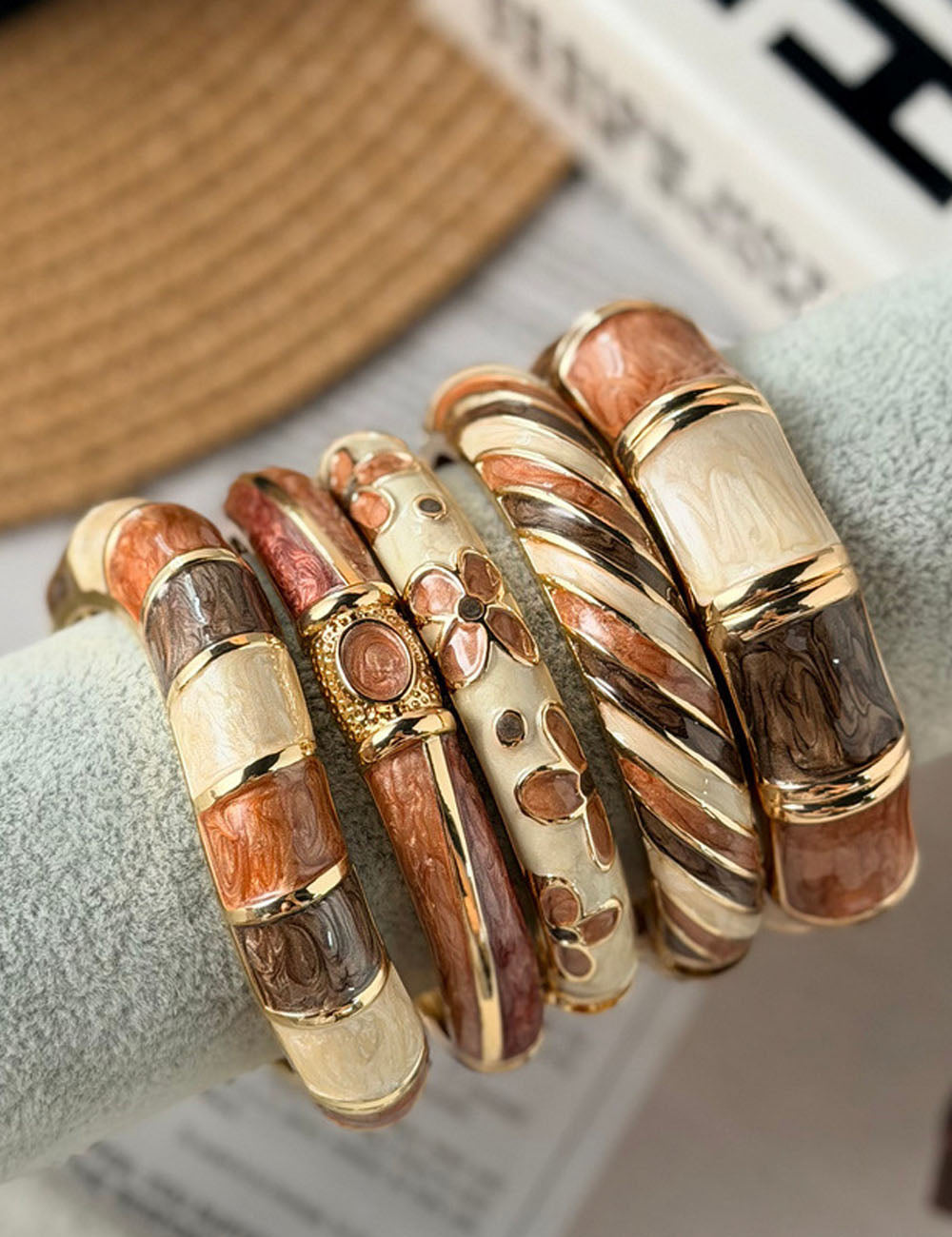 Enamel Bangle Bracelet - DippedShop Wholesale - #6211