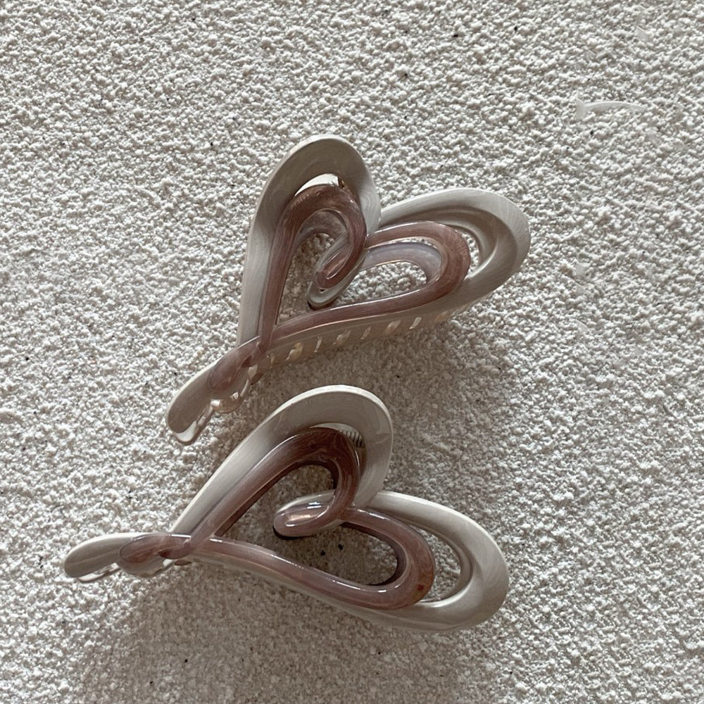 Hollow Heart Hair Claw - DippedShop Wholesale - #6131