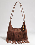 Boho Fringe Hobo Large Capacity Shoulder Bag 6W10BBG2351