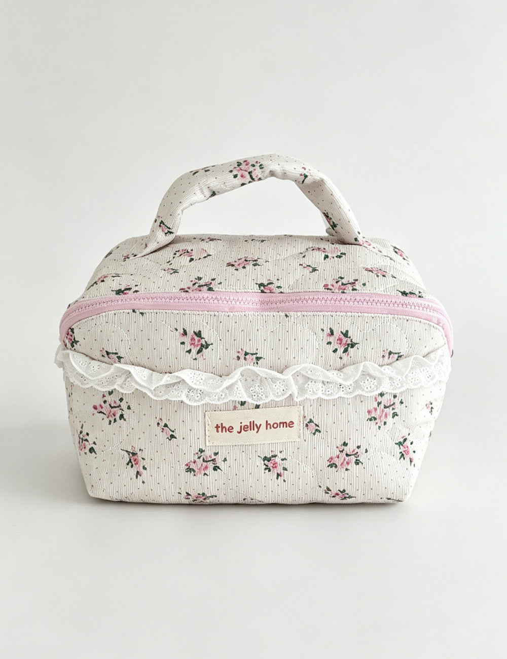 Quilted Floral Makeup Bag - DippedShop Wholesale - #8787