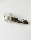 Sweet Crystal Beaded Floral Hair Clips 6W6HCP1222