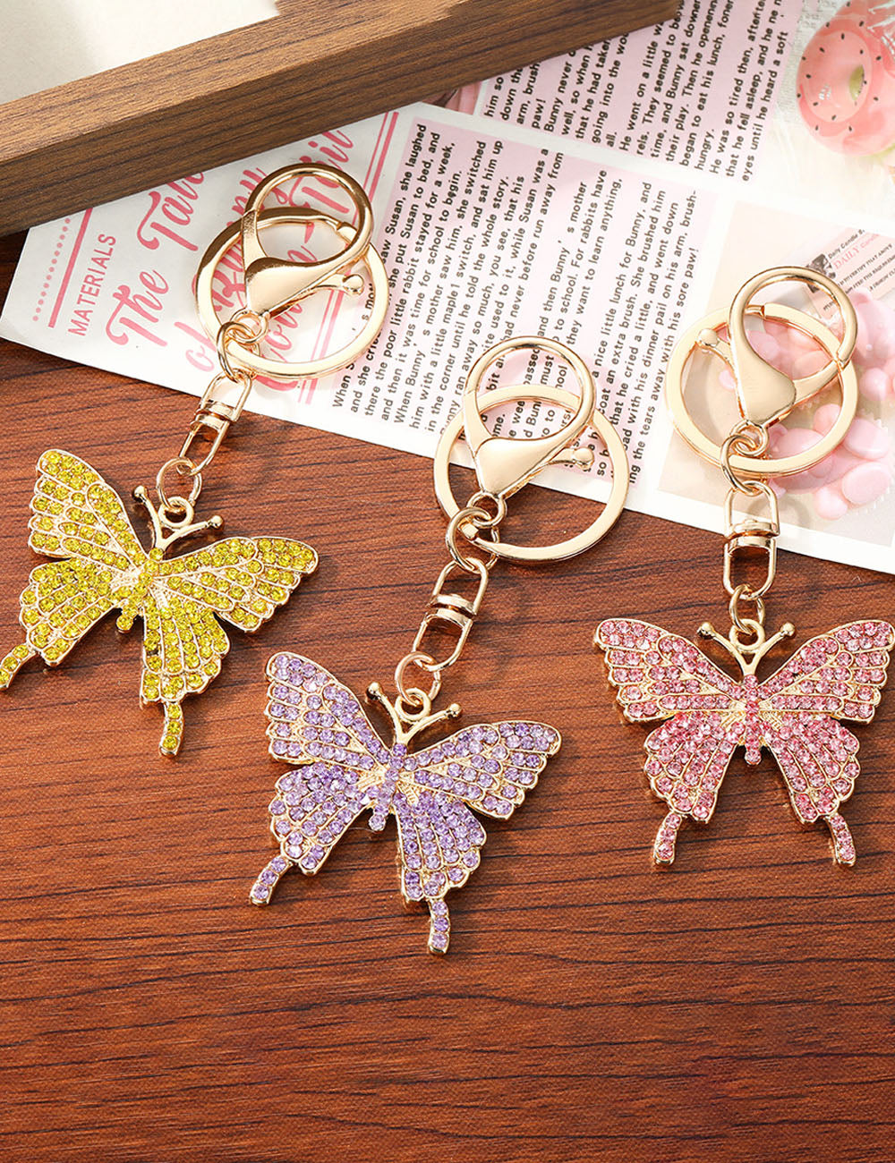 Butterfly Pendant Bag Charm - DippedShop Wholesale - #1827