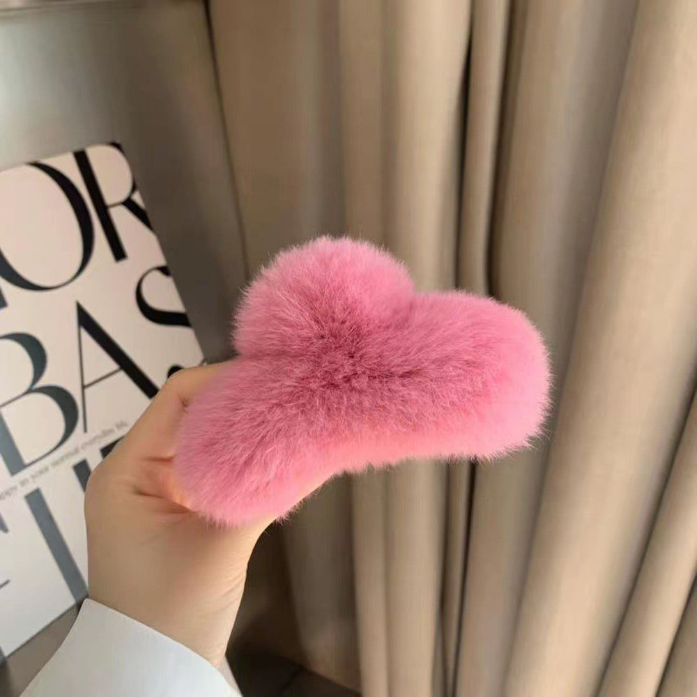 Faux Fur Hair Claw - DippedShop Wholesale - #2435