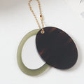 Oval Acetate Bag Charm - DippedShop Wholesale - #0915