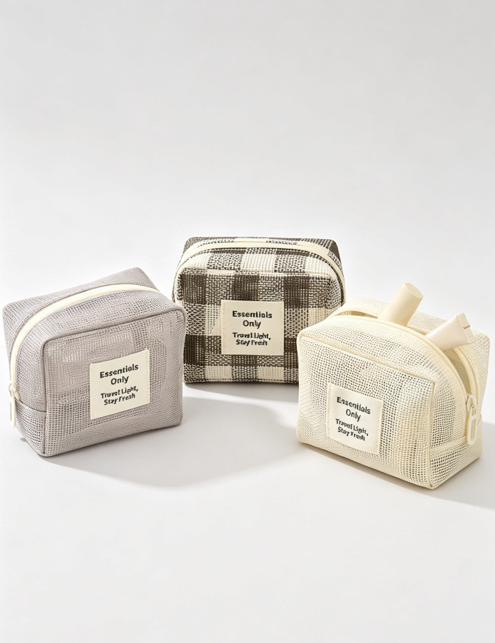 Mesh Travel Makeup Bag - DippedShop Wholesale - #3347