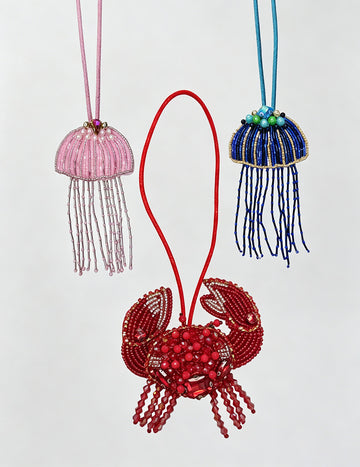 Creative Handmade Beads Jellyfish Bag Charm 6W10BBC799