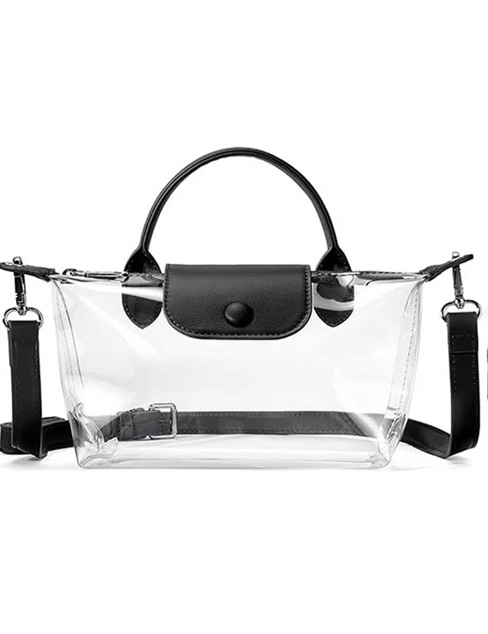 Jelly PVC Shoulder Crossbody Double Handles Bag FPC6BBG434