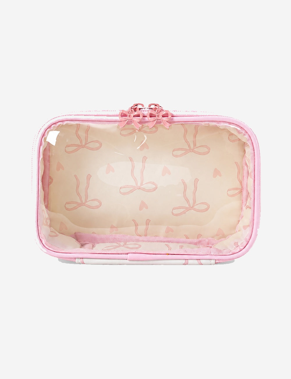 Cute Waterproof Bowknot Clear PVC Makeup Bag 6S5CO199