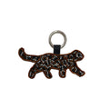Vintage Handmade Beaded Patch Deer Pendant Keychain 6W10BBC819