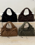Retro Bowknot Solid Color Dumpling Habdbag 6W10BBG1865