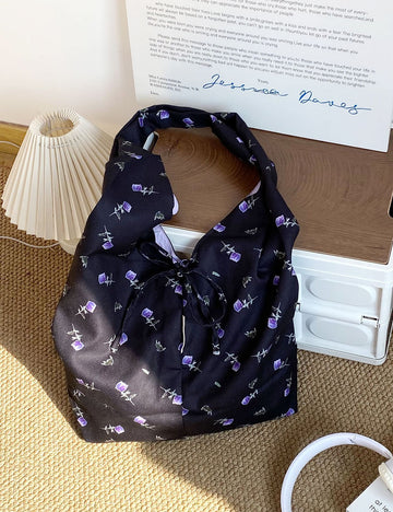 Fresh Floral Print Reversible Shoulder Bags 6W10BBG1322