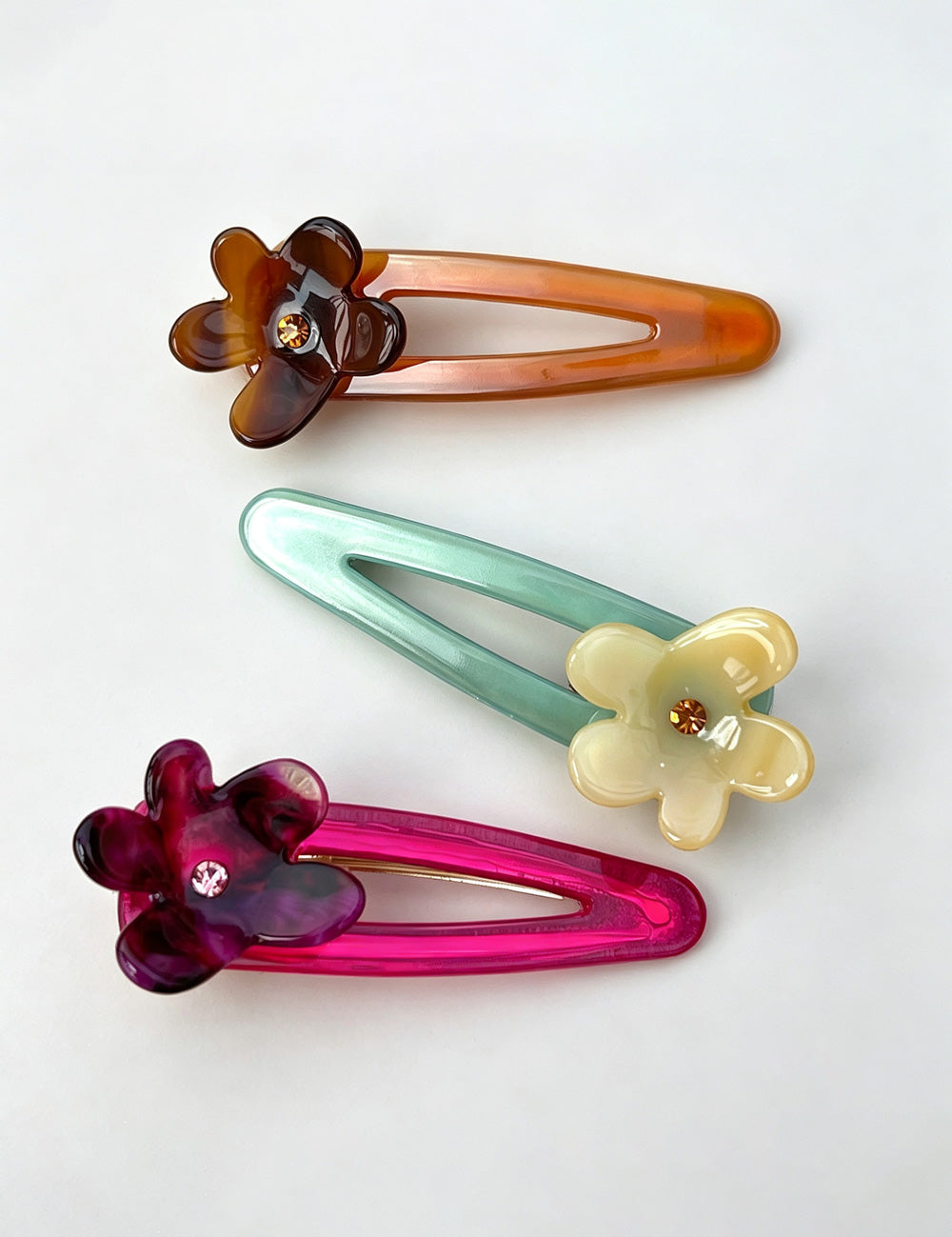 Sweet 3D Floral Rhinestones Hair Clip 6W6HCP1209