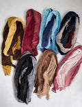 Simple Color Block Soft Versatile Long Scarf 6W6NSC227