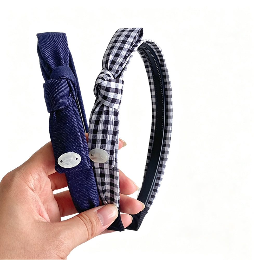 Cute Denim Bow Knot Non Slip Headband 6W6HBD366
