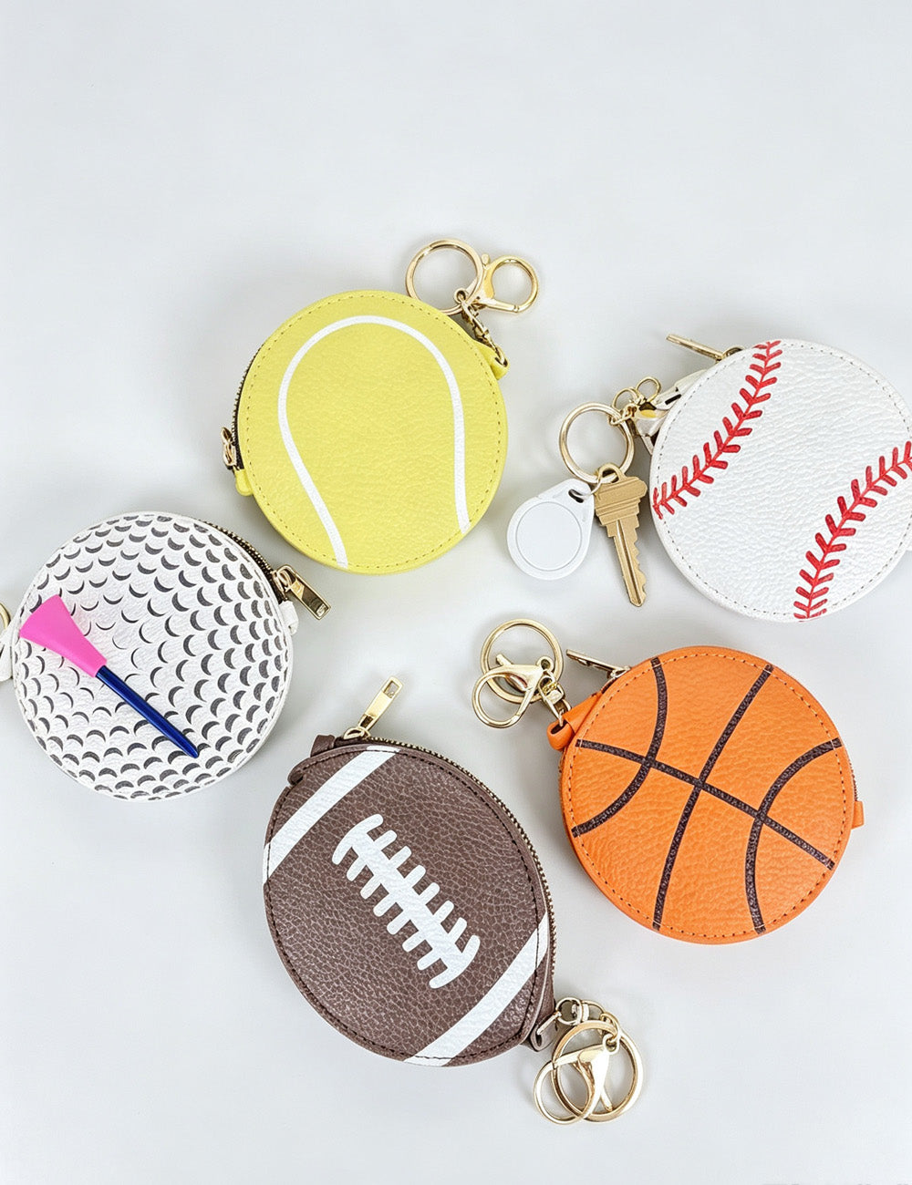Rugby Ball Coin Purse Charm - DippedShop Wholesale - #1107