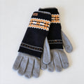 Fair Isle Touchscreen Knit Gloves - DippedShop Wholesale - #7587