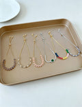 Chic Gold Plated Colorful Zircon Adjustable Bracelet 6W6JBR718
