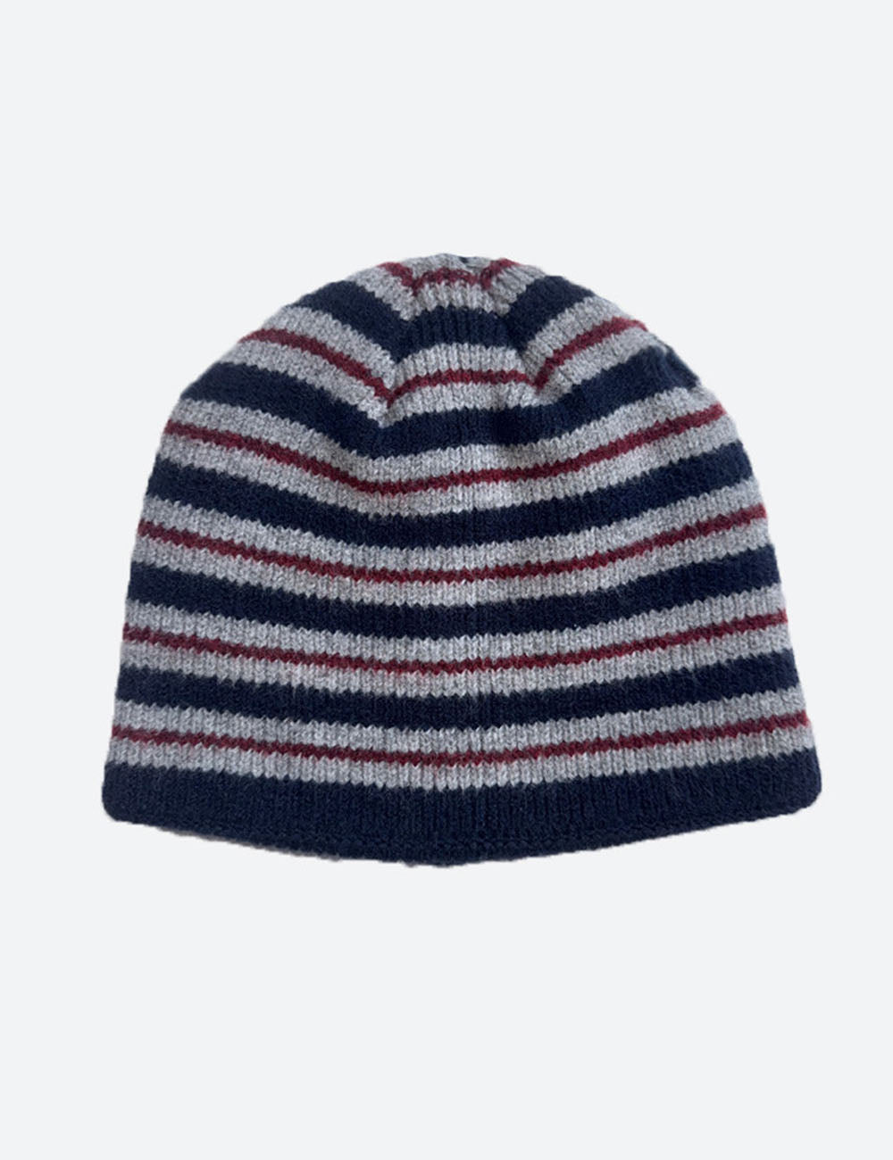 Striped Wool Blend Knit Beanie - DippedShop Wholesale - #6739
