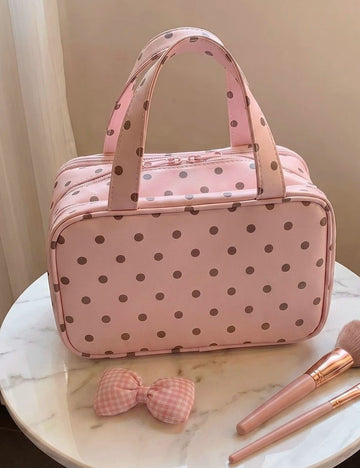 Cute Polka Dots Large Capacity Makeup Bag MK2BW6S10BOB98