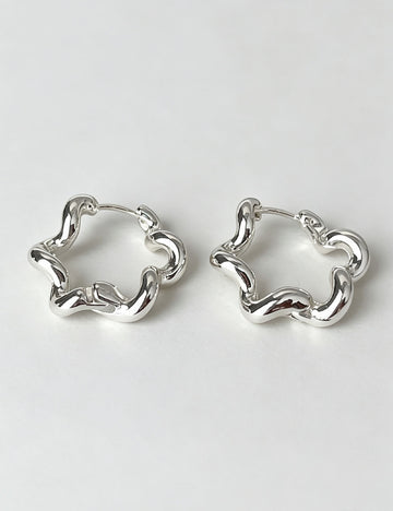Chunky Hollow Geometric Hoop Earrings - DippedShop Wholesale - #3859