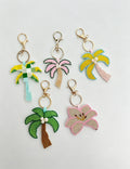 Creative Handmade Beaded Coconut Tree Pendant Keychain 6W10BBC817