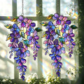 Wisteria Flower Stained Glass Window Hanging Suncatcher 6H7HLS194