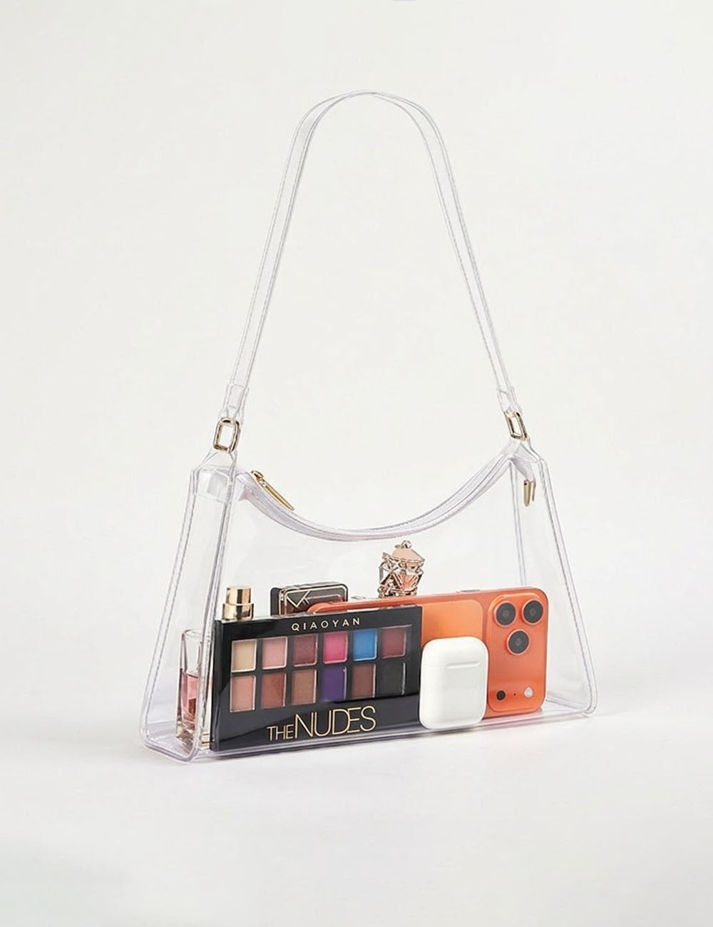 Trendy Transparent JellyCrescent Shoulder Bag 6W10BBG1961