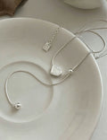 Minimalist Double Layered Snake Chain Necklace 6W6JNC429