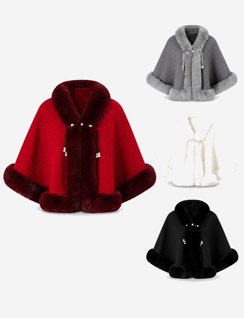 Knit Poncho Cardigan Cape - DippedShop Wholesale - #5619