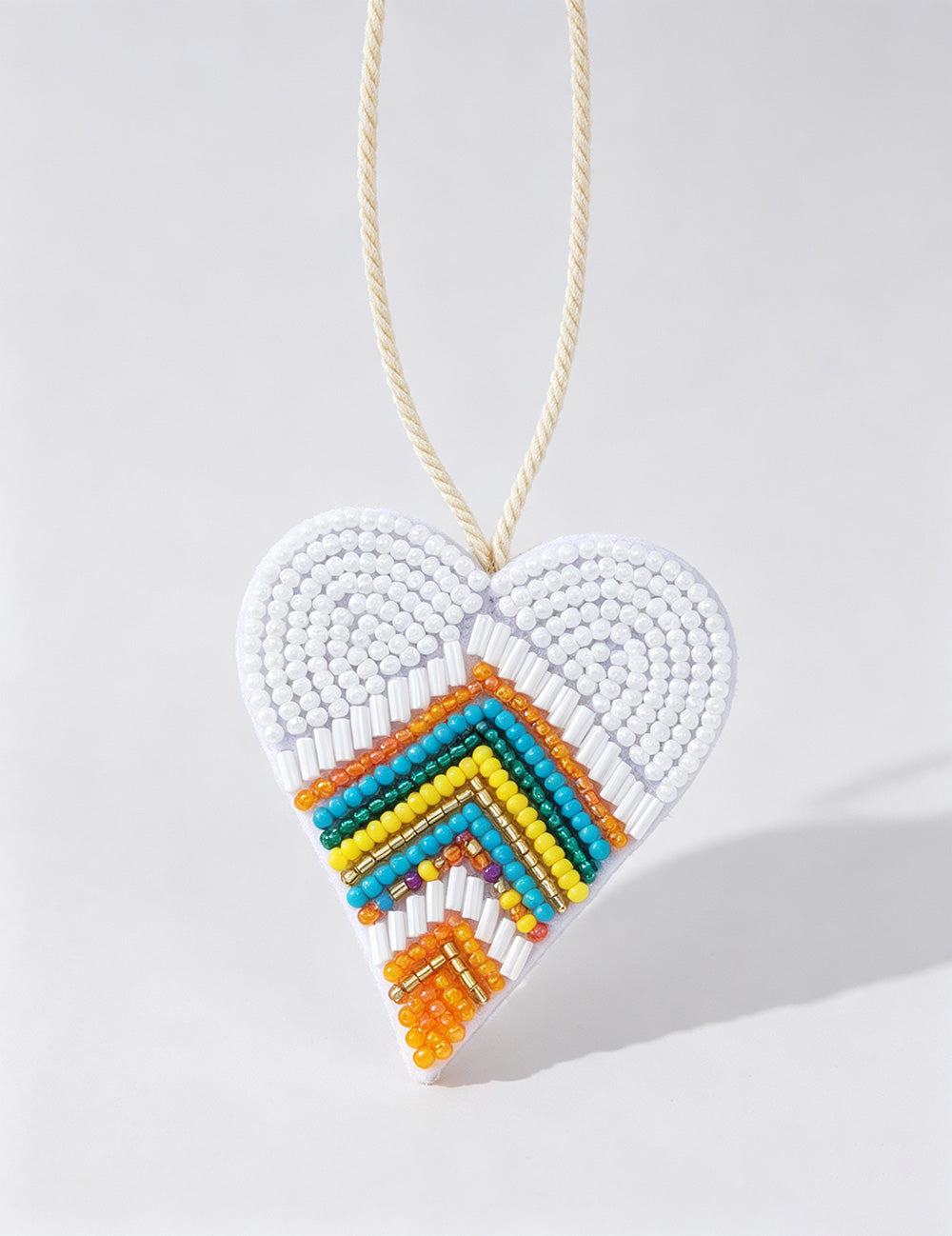 Colorful Beads Heart Pendant Keychain Bag Charm 6W10BBC779