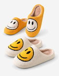 Cute Cartoon Smile Fuzzy Plush Winter Slippers 6W8FSP240
