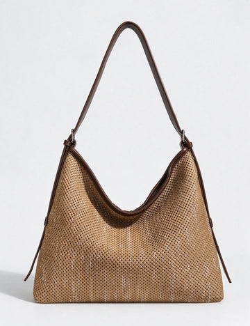 Handmade Woven Versatile Tote Crossbody Bag 6W10BBG2503