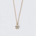 Flower Teardrop Pendant Necklace - DippedShop Wholesale - #2387