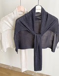 Casual Solid Color Breathable Shrug Shawl Wrap 6W6NSC53