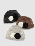 Elegant 3D Flower Handmade Crochet Beanie Hat 6W6HAT590