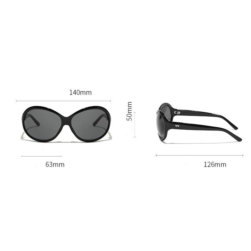 Retro Oversized Oval Frame Sunglasses MK2PPIM6W6GSG220