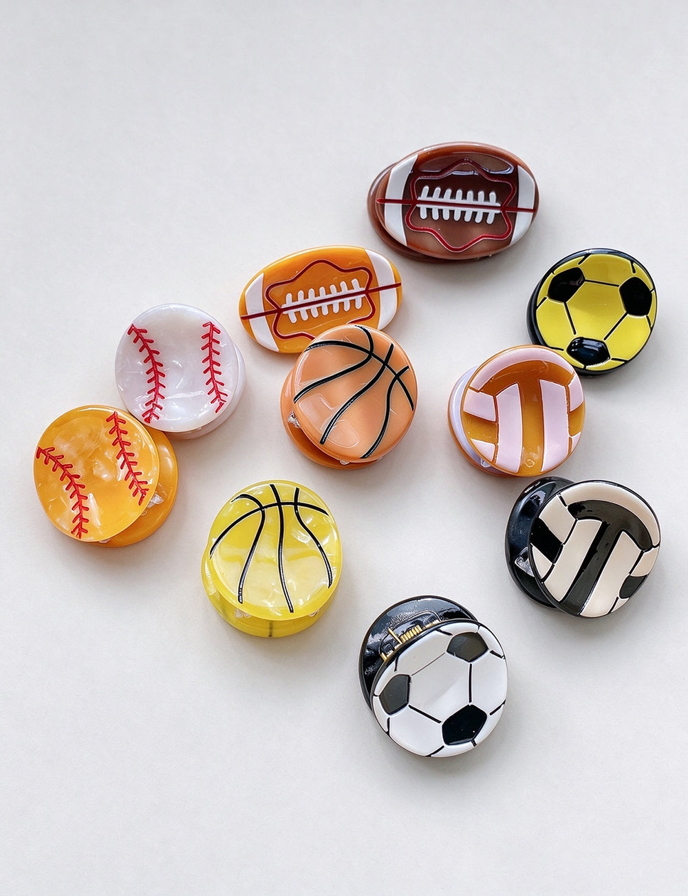 Mini Sports Ball Hair Clip - DippedShop Wholesale - #5795