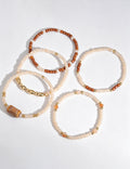 Boho Multi-Layer Seed Bead Bracelet Set 6W6JBR490