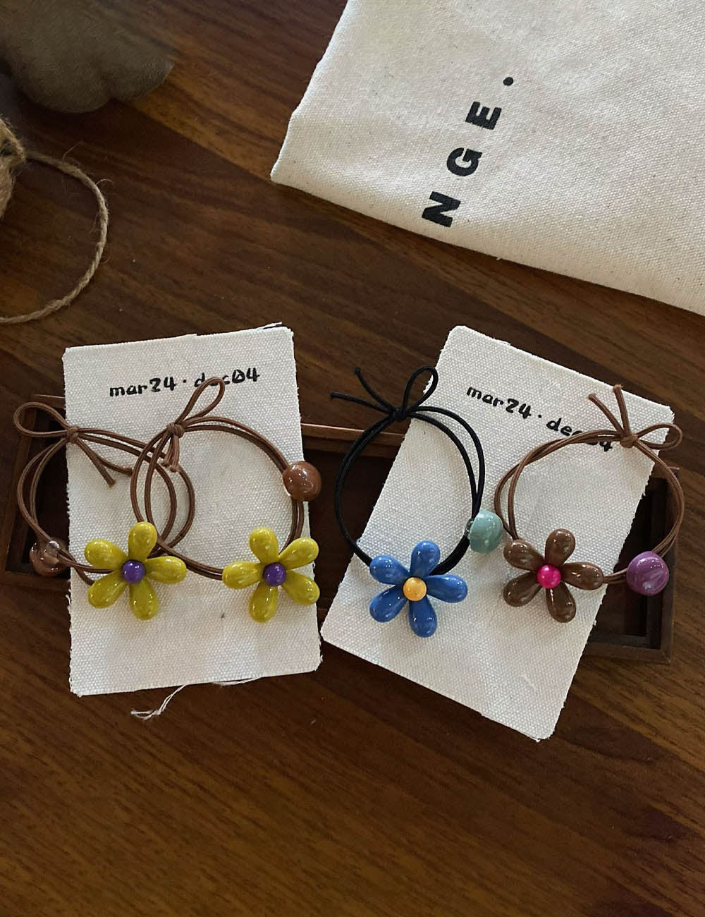 Stylish 3D Flower Knot Fairy Hair Tie MK2BLW6W6HHT21