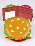 Cute Hamburger PU Leather Bifold Wallet 6W10BWB301