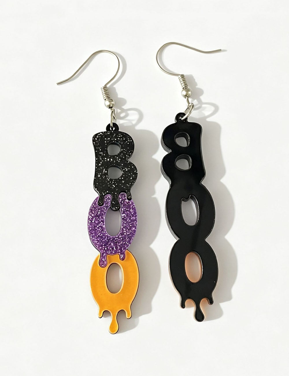 Glitter Letter Dangle Earrings - DippedShop Wholesale - #5507