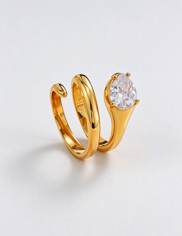 Snake Spiral Open Ring - DippedShop Wholesale - #8915