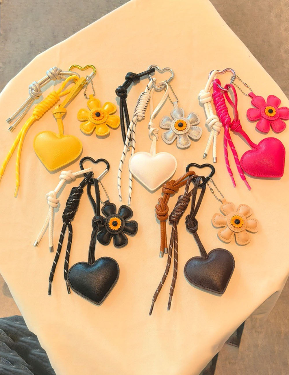 Floral Pendant Bag Charm - DippedShop Wholesale - #2515