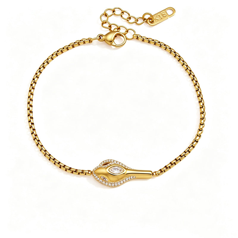 Minimalist Gold Plated Chain Bracelets 6W6JBR485
