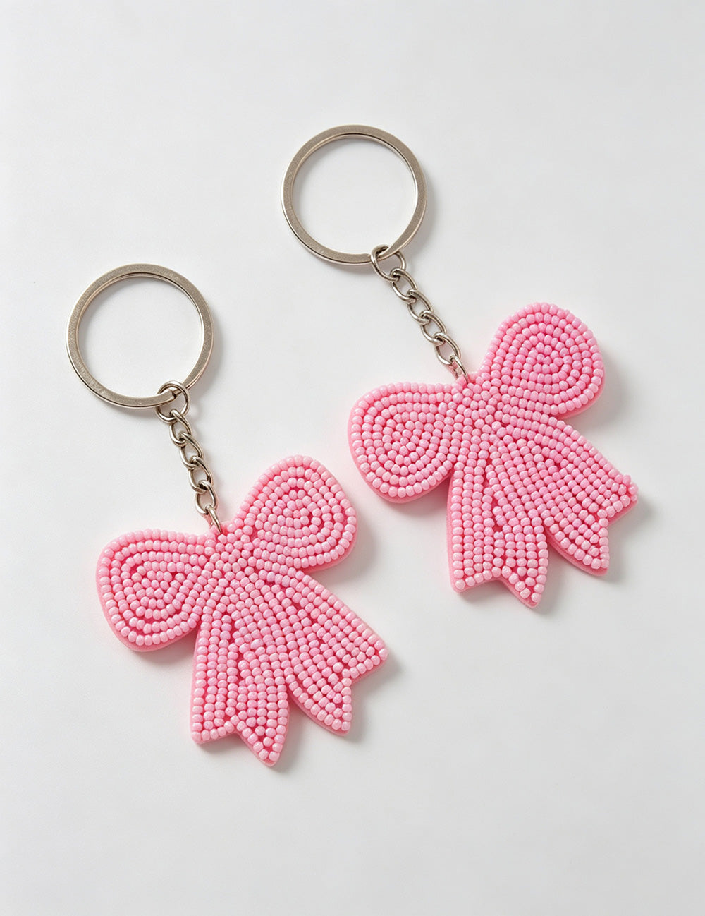 Minimalist Solid Color Beads Bowknot Bag Charm 6W10BBC752