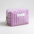 Simple Color Block Striped Portable Cosmetic Bag 6C5CO268
