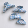 Plaid Acetate Hair Claw - DippedShop Wholesale - #0531